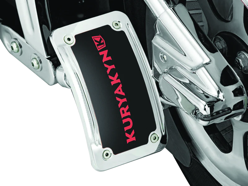 Kuryakyn Lighted Curved Vertical Side Mount License Plate Holder - Image 2