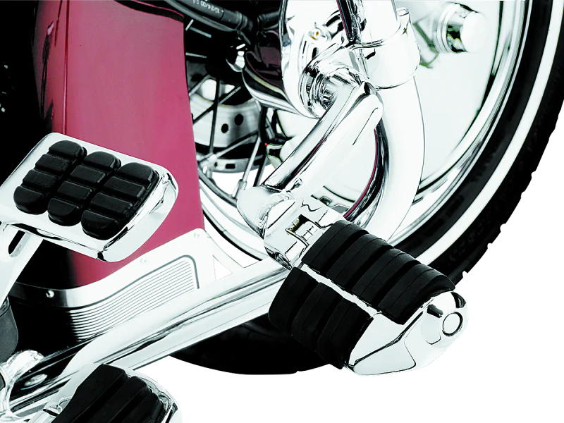 Kuryakyn Longhorn Offset Dually ISO Pegs With 1-1/4in Clamp Chrome - Image 2