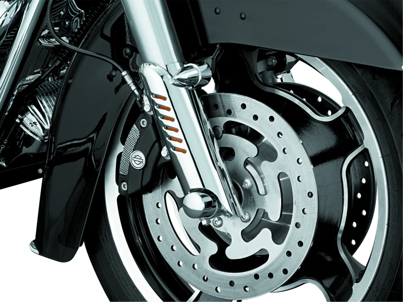 Kuryakyn Lower Leg Deflector Shields 00-13 Touring Chrome - Image 4