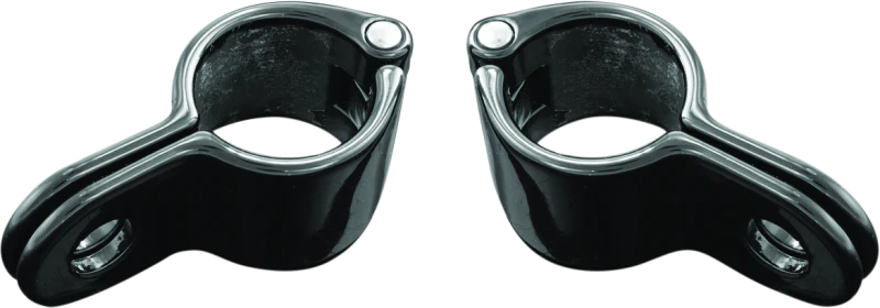 Kuryakyn Magnum Quick Clamp 1inch Gloss Black (Pair)
