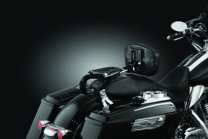 Kuryakyn Multi-Purpose Backrest Black & Chrome - Image 4