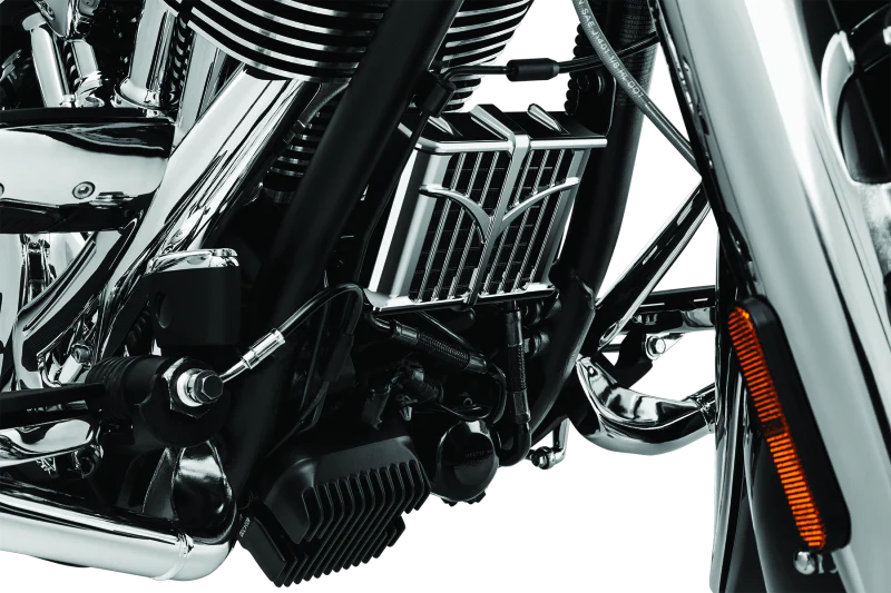 Kuryakyn Oil Cooler Cover 14-23 Indian Models Chrome - Image 2