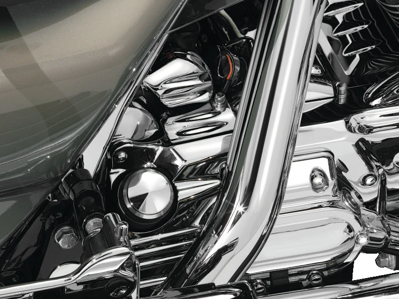 Kuryakyn Oil Filler Spout Cover 93-06 Touring Models Chrome - Image 2