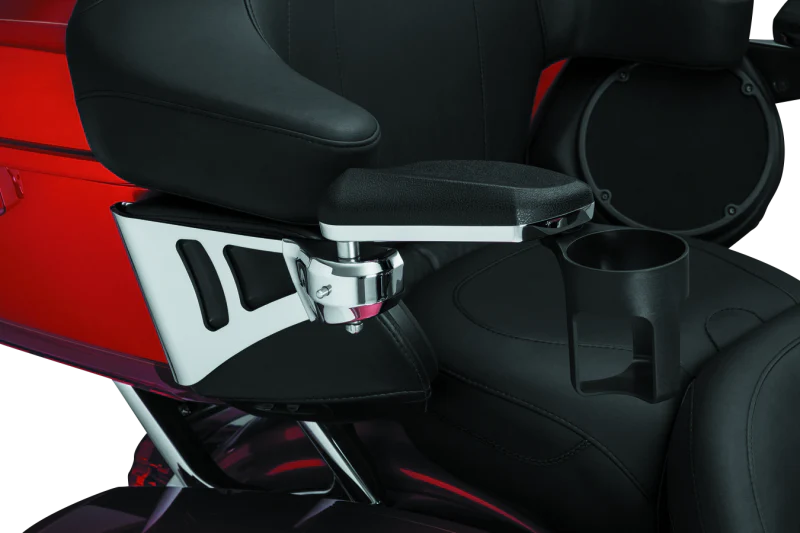 Kuryakyn Passenger Armrests 14-Up Touring and Tri Glide Chrome - Image 3