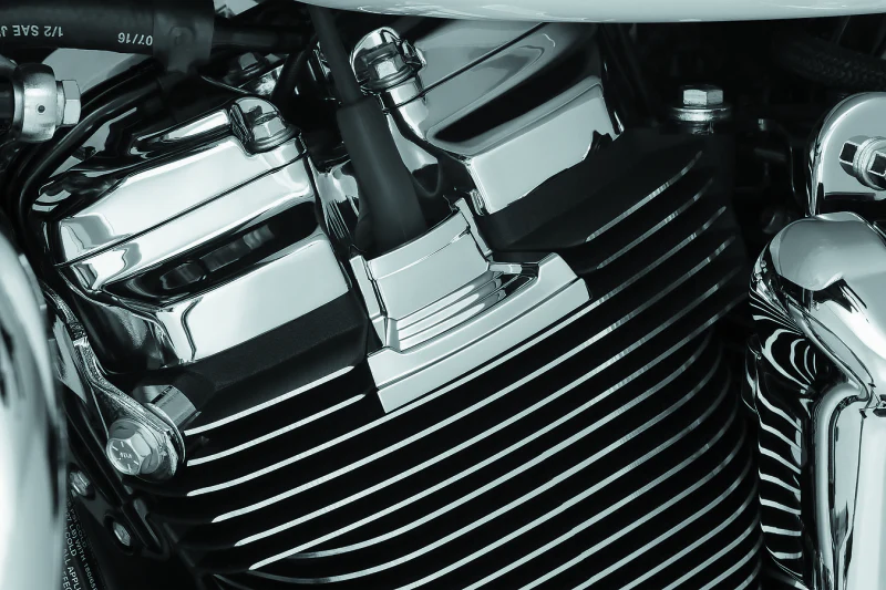 Kuryakyn Precision Spark Plug Cover Milwaukee-8 Chrome - Image 2