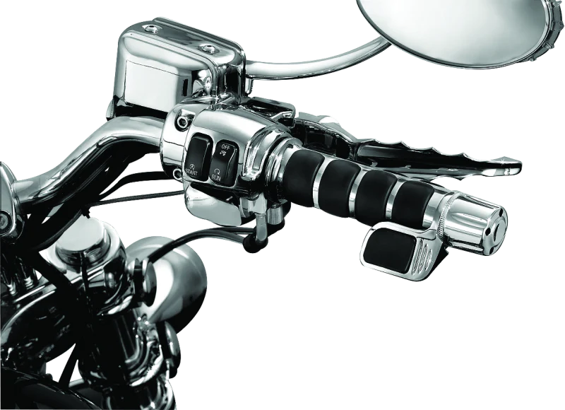 Kuryakyn ISO Grip With Throttle Boss Dual Cable Chrome - Image 2