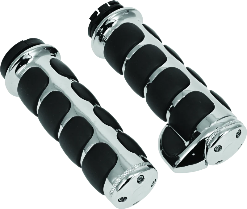 Kuryakyn ISO Grips With Throttle Boss Dual Cable Chrome