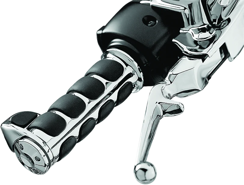 Kuryakyn ISO Grips With Throttle Boss Throttle-By-Wire Chrome - Image 2