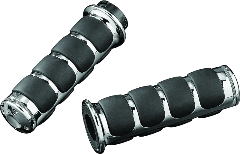 Kuryakyn ISO Grips Without Throttle Boss Dual Cable Chrome - Image 2