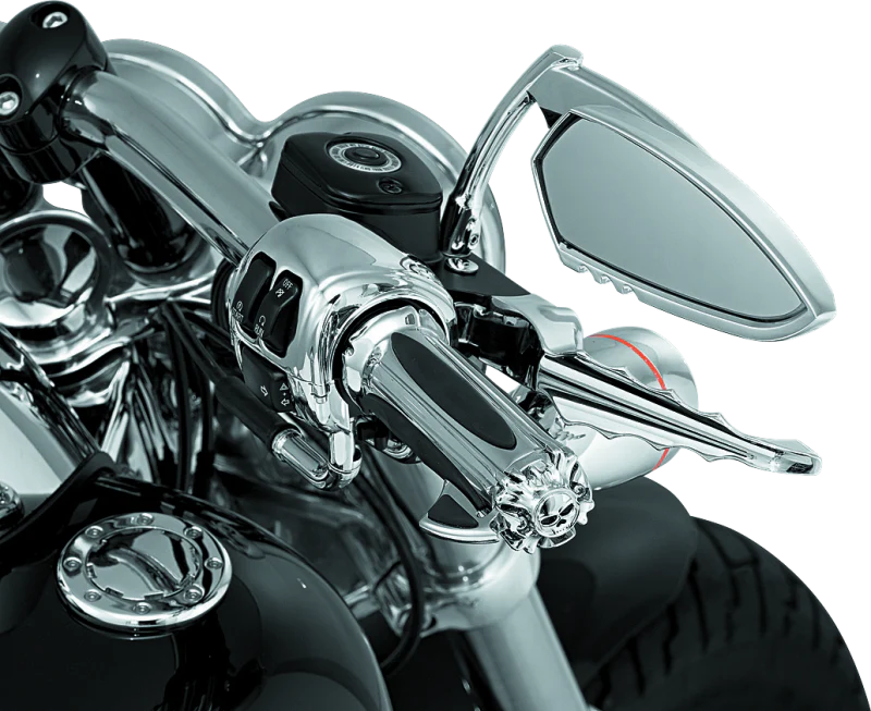 Kuryakyn Premium Zombie Grips With Throttle Boss Dual Cable Chrome - Image 2