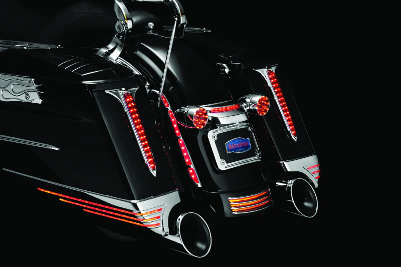 Kuryakyn Rear Fender Accents FLHX & FLTR Models Chrome - Image 2