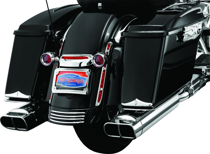 Kuryakyn Rear Fender Accents FLHX & FLTR Models Chrome - Image 3