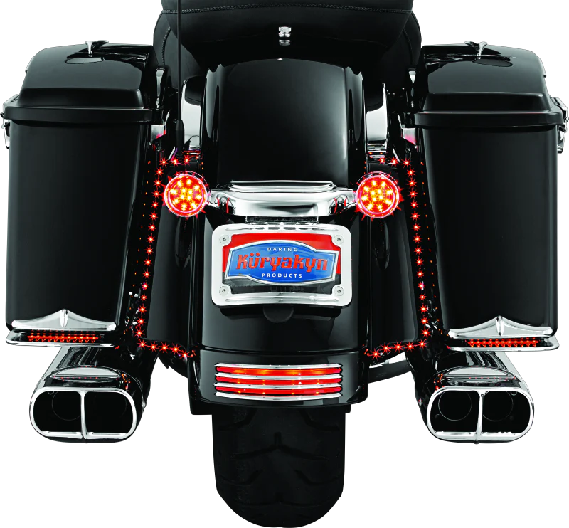 Kuryakyn Rear Fender Accents FLHX & FLTR Models Chrome - Image 9