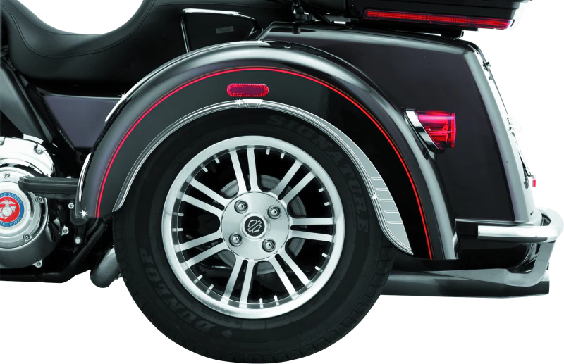 Kuryakyn Rear Fender Flares For Trikes Chrome - Image 2