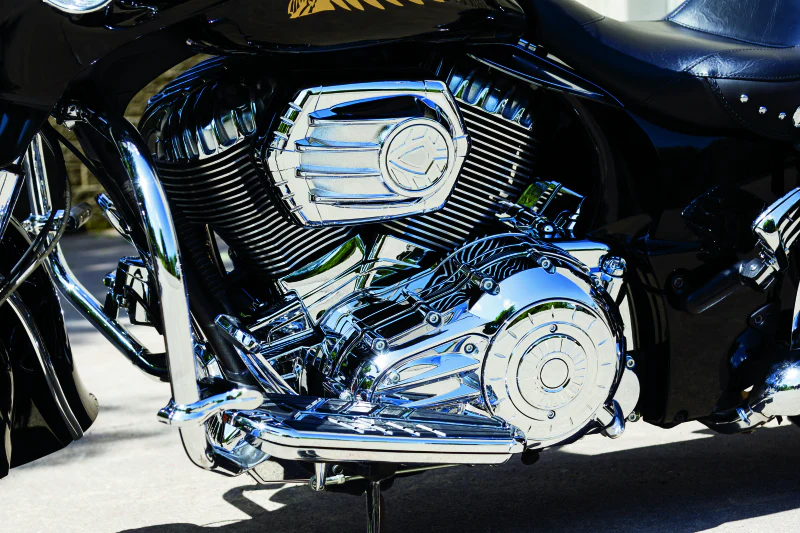 Kuryakyn Rear Oil Panel Accent Chrome Indian - Image 5