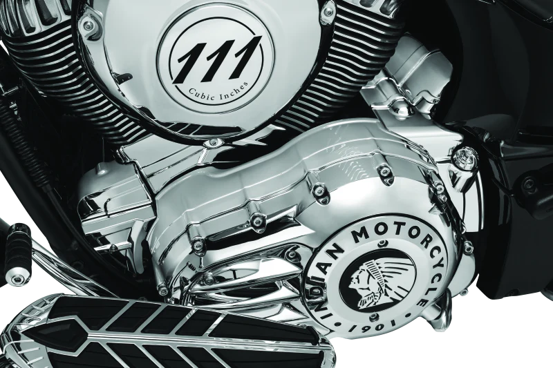Kuryakyn Rear Oil Panel Accent Chrome Indian - Image 6