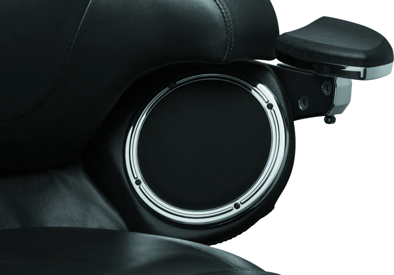Kuryakyn Rear Speaker Accents For 14-Up Touring Models Chrome - Image 2