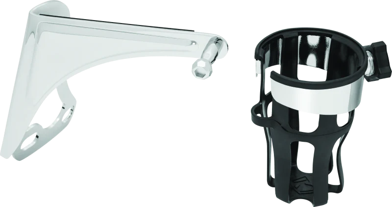 Kuryakyn Reflex Drink Holder Right Side HD Touring Passenger Mount 96-13 Chrome