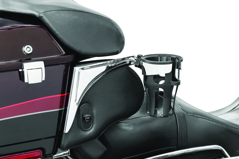Kuryakyn Reflex Drink Holder Right Side HD Touring Passenger Mount 96-13 Chrome - Image 3