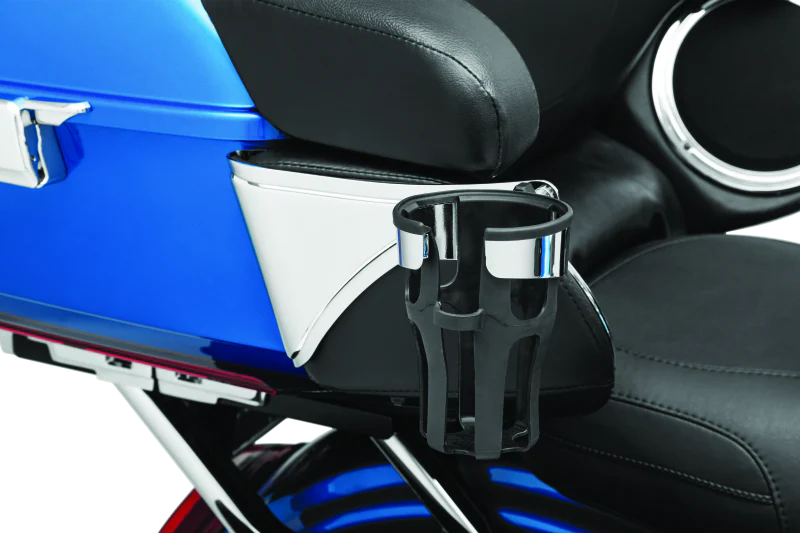 Kuryakyn Reflex Drink Holder Right Side HD Touring Passenger Mount 14 and Up Chrome - Image 2