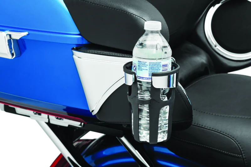 Kuryakyn Reflex Drink Holder Right Side HD Touring Passenger Mount 14 and Up Chrome - Image 3