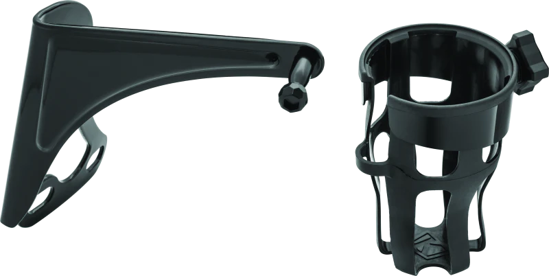 Kuryakyn Reflex Drink Holder Right Side HD Touring Passenger Mount 96-13 Gloss Black