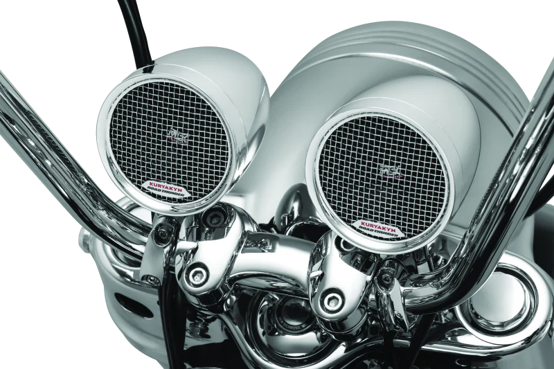 Kuryakyn Road Thunder Speaker Pods Bluetooth Audio Controller Chrome - Image 2
