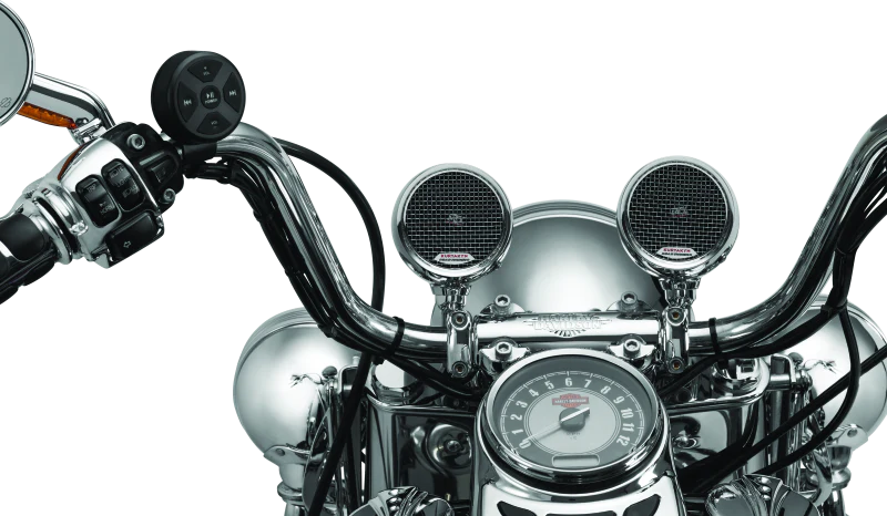 Kuryakyn Road Thunder Speaker Pods Bluetooth Audio Controller Chrome - Image 3