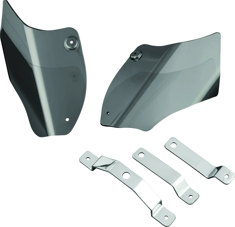 Kuryakyn Saddle Shields Heat Deflectors 00-17 Softail Smoke