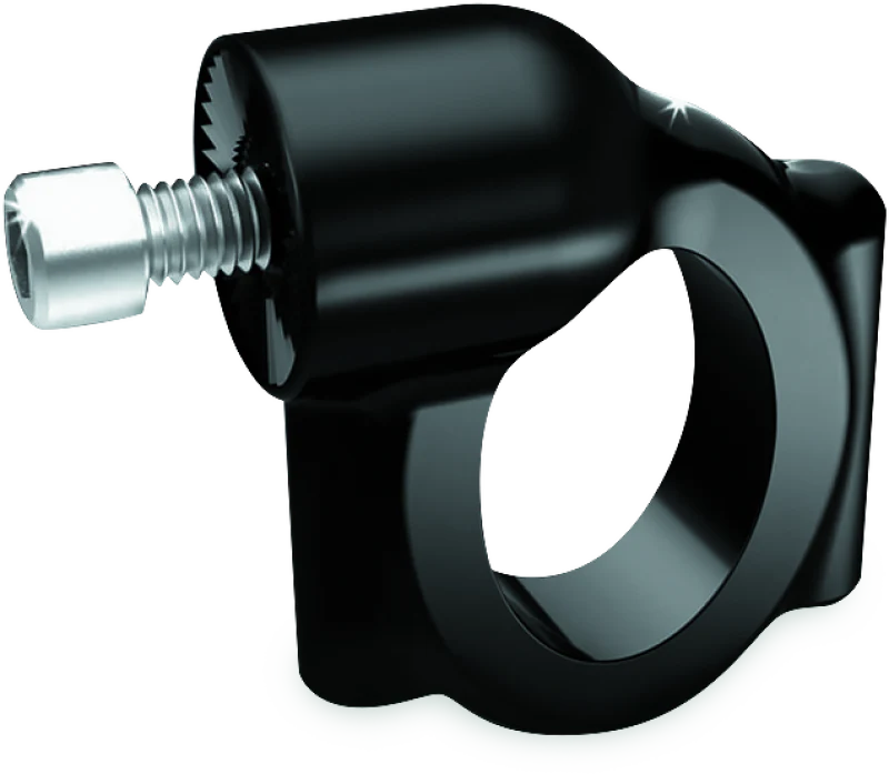 Kuryakyn Side Mount License Plate Holder Clamp 86-17 Softails Gloss Black