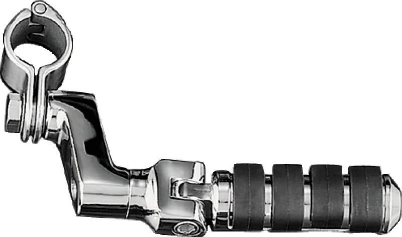 Kuryakyn Small ISO Offset Highway Pegs With 1-1/4inch Clamp Chrome (Pair)