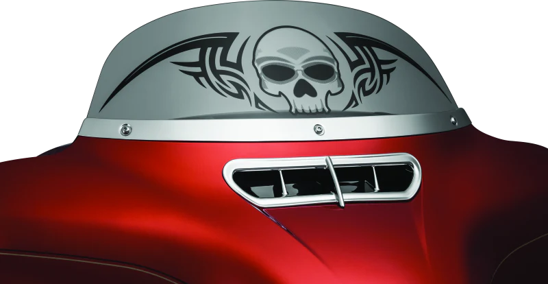 Kuryakyn Smooth Windshield Trim 14-Up Touring Chrome - Image 2