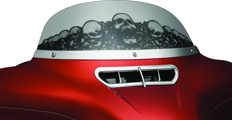 Kuryakyn Smooth Windshield Trim 14-Up Touring Chrome - Image 4