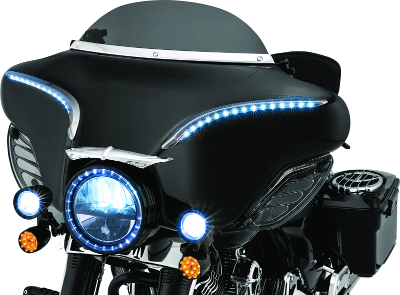 Kuryakyn Smooth Windshield Trim 96-13 Touring Chrome - Image 5