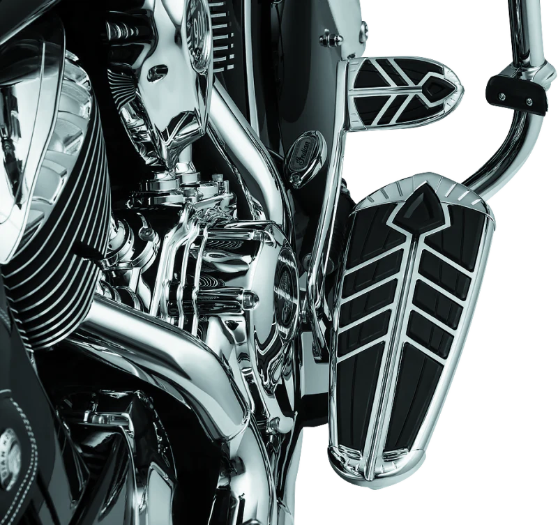 Kuryakyn Spear Brake Pedal Pad For 14-23 Indian Models Chrome - Image 3
