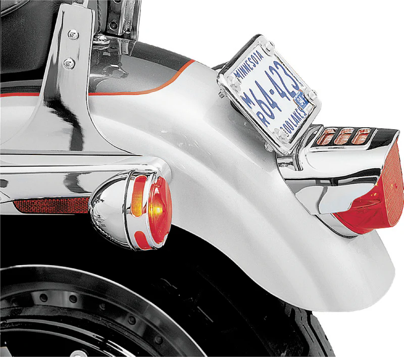 Kuryakyn Tail Lamp Visor With Slots Chrome - Image 2