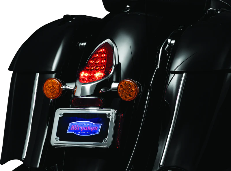 Kuryakyn Tail Light Top Trim Indian Models Chrome - Image 2
