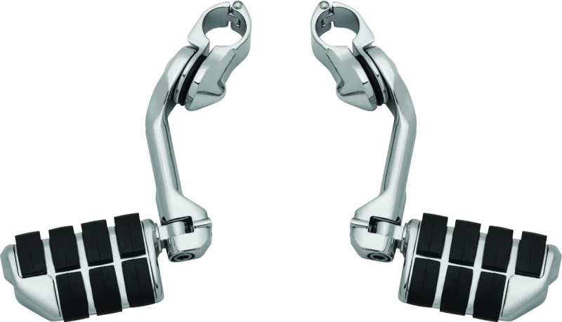 Kuryakyn Tour-Tech Cruise 6in Mount Arm With Dually ISO Pegs 1-1/4in Clamp Chrome