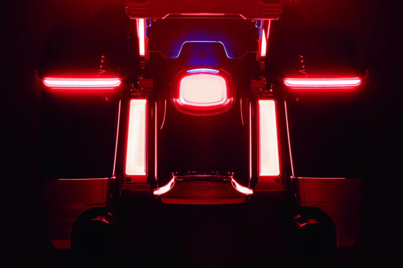 Kuryakyn Tracer LED Taillight Red Lens With License Light - Image 4