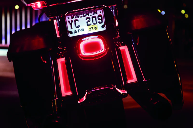 Kuryakyn Tracer LED Taillight Red Lens With License Light - Image 6