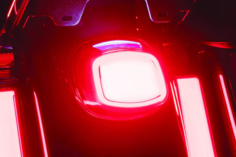 Kuryakyn Tracer LED Taillight Red Lens With License Light - Image 7