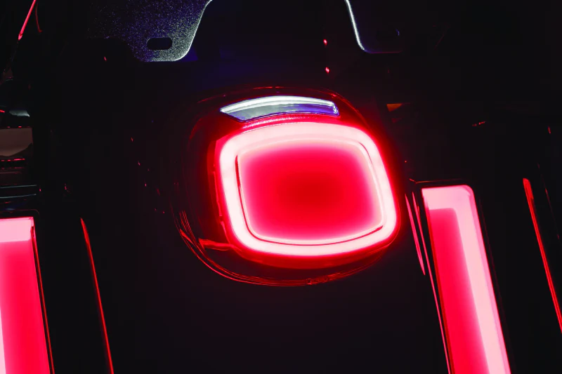 Kuryakyn Tracer LED Taillight Red Lens With License Light - Image 8