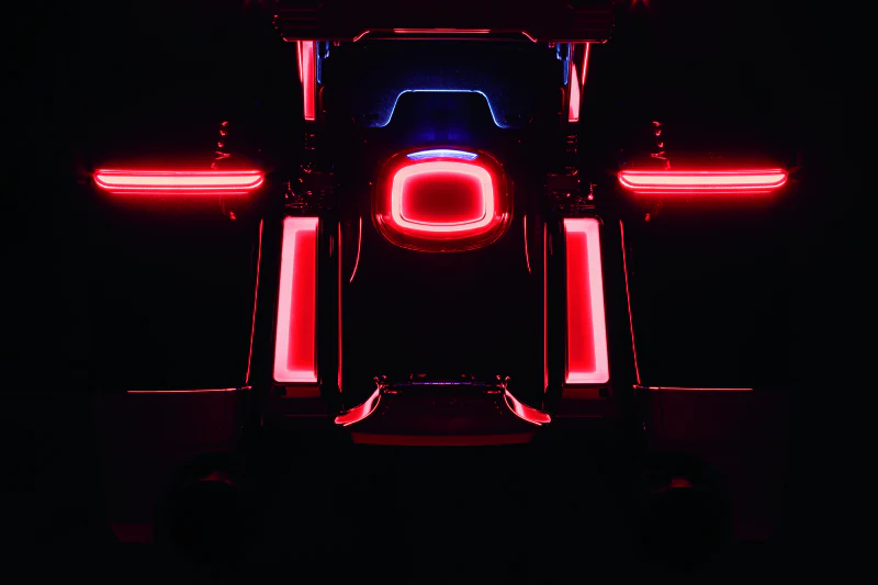 Kuryakyn Tracer LED Taillight Red Lens With License Light - Image 9