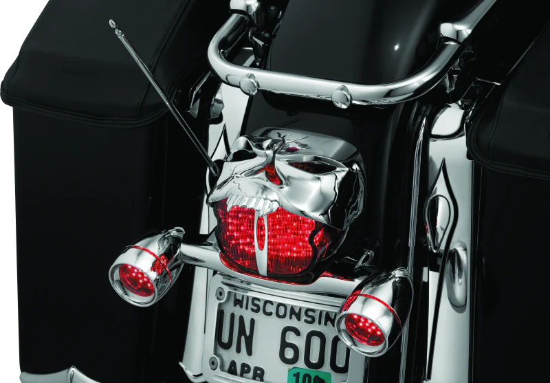 Kuryakyn Zombie Taillight Cover Chrome - Image 2