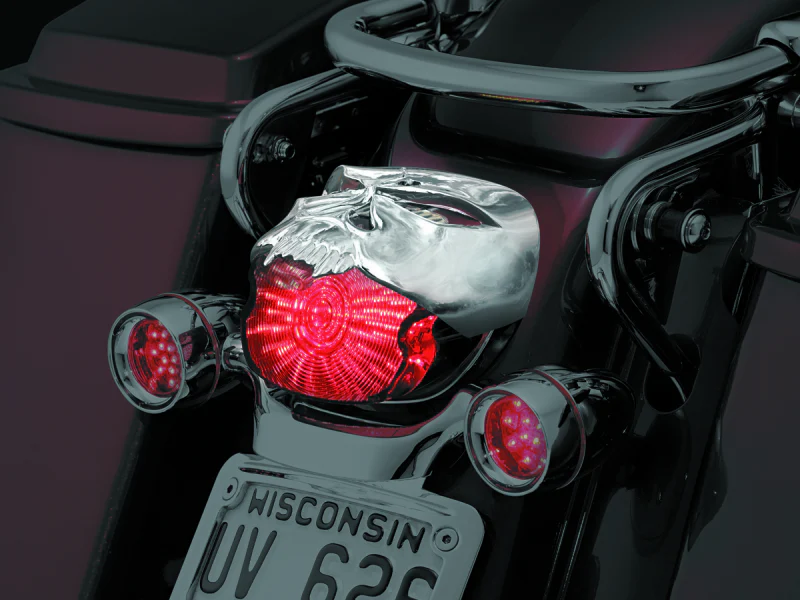 Kuryakyn Zombie Taillight Cover Chrome - Image 4
