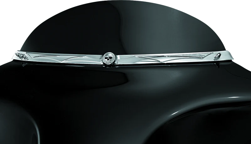 Kuryakyn Zombie Windshield Trim 96-13 Touring Chrome