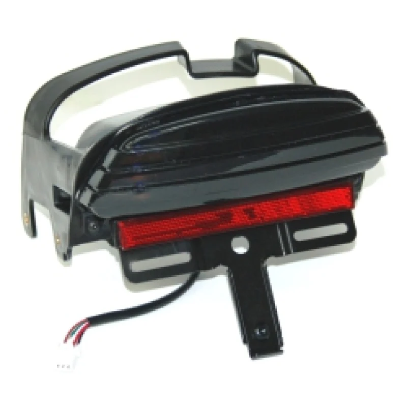 Letric Lighting 08-13 Dyna Fat Bob FXDF Replacement LED Taillight - Smoked - Image 2