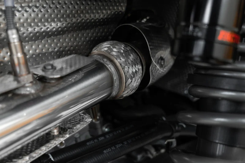 MBRP 16-21 Polaris RZR XP Turbo / 18-21 RZR XP S / 22 RZR R 2.5in Direct Bolt-On Front Pipe - Image 3