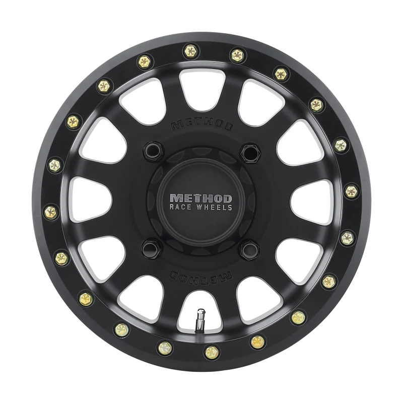 Method MR401 UTV Beadlock 15x7 / 4+3/13mm Offset / 4x156 / 132mm CB Matte Black Wheel - Image 2
