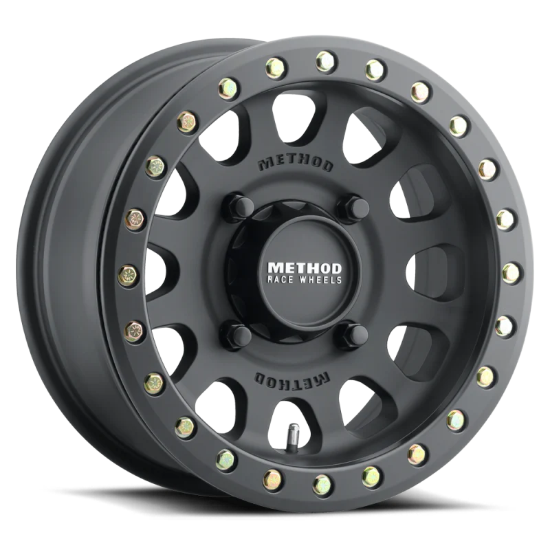 Method MR401 UTV Beadlock 15x7 / 5+2/38mm Offset / 4x156 / 132mm CB Matte Black Wheel